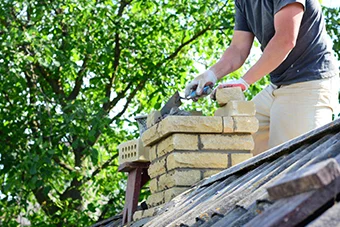 Vilano Beach, FL Chimney Brick Repair 340 by 227 | Florida - Fireplace & Chimney Services
