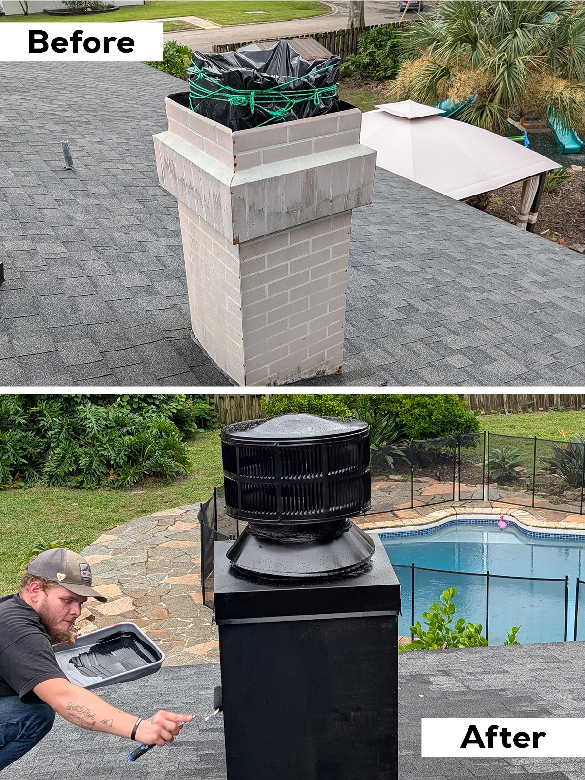 Home Before after 1200x 1600 02 | Florida - Fireplace & Chimney Services